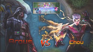 ARGUS VS CHOU  IMMORTAL KING VS DRAGON WARRIOR  ARGUS BEST BUILD  MLBB [upl. by Bertle]