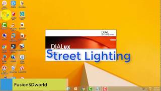 Dialux street lighting design [upl. by Sacci526]