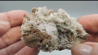 Natrolite on matrix from Germany – miniature [upl. by Inar396]