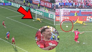 Lewandowski Retaken Penalty Goal vs France 😱  France vs Poland 11  Mbappe Goal [upl. by Hersch]