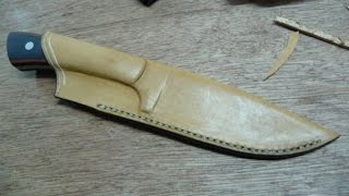 Leather sheath making [upl. by Fisher]