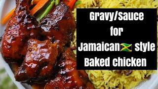 Jamaican style Baked chicken gravy [upl. by Ainig]