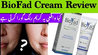 Best Skin Whitening In Pakistan  Biofad Cream uses in Urdu  Biofad ke faide or istamal ka triqa [upl. by Enaid]