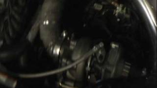 2006 Tiburon V6 custom turbo install start and drive [upl. by Anaizit]