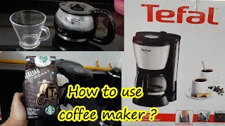 How to make coffee in a coffee maker  Tefal coffee maker  Aayushi Roy  Hashtaghaqse [upl. by Iosep]