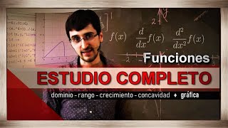 ESTUDIO de Funciones Dominio Crecimiento Concavidad y Gráfica  El Traductor [upl. by Lemon962]