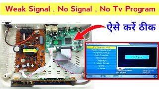 Free dish no signal  Free dish weak signal  Free dish no tv program  dth box [upl. by Gnuhp]