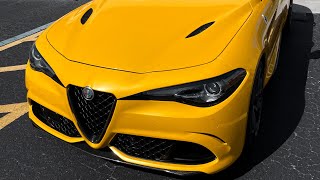 ALFA ROMEO WRAPPED IN INOZETEK SUPERGLOSS METALLIC DANDELION YELLOW [upl. by Ardnossak637]