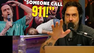 Chris DElia Reacts to Man Having Seizure at His Show [upl. by Canon138]