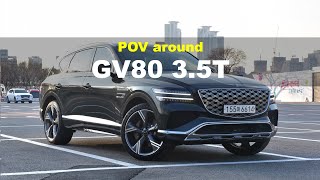 2024 Genesis GV80 35 TGDi AWD POV Exterior and Interior [upl. by Laumas]