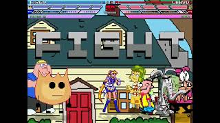 MUGEN Fight  Team Firey vs Team El Chavo [upl. by Hgeilyak]