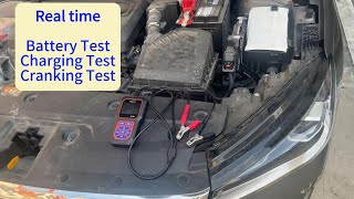 Realtime test of car battery charging system test and starting system test by DonosHome BT60 [upl. by Nellahs207]