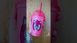 Vaso Amy Rose 🩷✨ cricut artandcraft amyrose vinyl silhouettestudio craftart giftideas [upl. by Ashok]