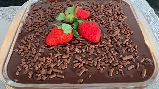 SOBREMESA DE MORANGO 🍓 COM CHOCOLATE 🍫 [upl. by Eednus564]