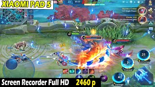 Screen Recorder Xiaomi Pad 5 2460p 60 FPS WQHD Lancar [upl. by Dronski913]