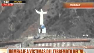 Homenaje a las víctimas del terremoto del 70 [upl. by Gustie424]