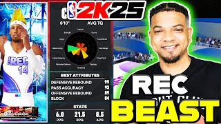 Unleash the 610 Rebounding Monster NBA2K25 nba2k BEARDABEAST [upl. by Rriocard]