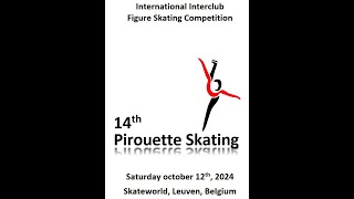 International Interclub Figure Skating Competition Pirouette Skating Leuven Belgium 2024 8u00 [upl. by Ramyaj776]