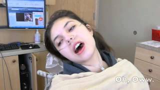 Cutest Wisdom Teeth Removal Video Ever Hannah after wisdom teeth removal Must watch [upl. by Anaytat458]