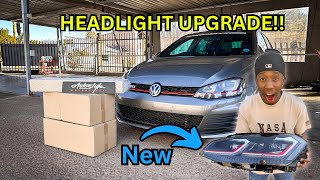 FINALLY UPGRADING MY GTI HEADLIGHTS [upl. by Hsoj351]