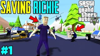 Saving Richie from police  Subhansh The Gamer  dude theft auto part 1 [upl. by Glynas]