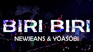 240626 Biri Biri ft YOASOBI 4K Fancam at Tokyo Dome NewJeans Bunnies Camp 2024 Day I [upl. by Zilevi]