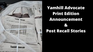 Yamhill Advocate Post Newberg Schools Recall Update [upl. by Fu722]