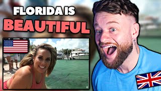 BRITISH GUY Reacts to Visiting America Florida Keys Road Trip THIS IS BEAUTIFUL [upl. by Adnirem]