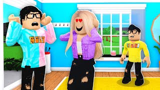 I Hired A BABYSITTER She Had A CRUSH On Me Roblox Bloxburg [upl. by Eniamrehs536]