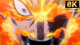 Endeavor vs Nomu 8K  My Hero Academia S4 E25 [upl. by Elianora]