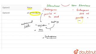 A monocot albuminous seed is [upl. by Hospers]