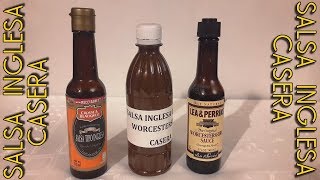 RECETA SALSA INGLESA SALSA WORCESTERSHIRE O SALSA PERRINS [upl. by Patti]