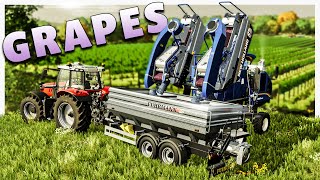 CRAZIN FOR RAISINS  Harvesting Grapevines For Production  Farming Simulator 2022 Gameplay [upl. by Eilzel899]