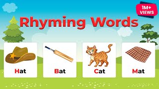 Rhyming Words for Kids  What are Rhyming Words  Kindergarten [upl. by Faustina]