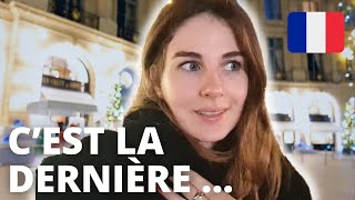 French Vlog with Subtitles  Paris at Christmas Real Spoken French [upl. by Sivart]