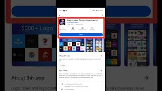 Best logo maker app for android  free logo maker shorts ytshorts youtube [upl. by Glinys78]