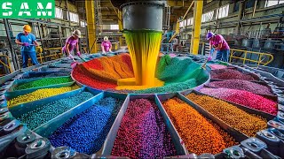 How Are Crayons Made  Color Pencil Factory [upl. by Aihcats]