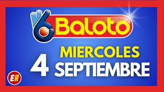 Resultado BALOTO REVANCHA del MIERCOLES 4 de septiembre 2024 [upl. by Ardnohsal]