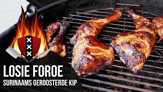 LOSIE FOROE  Surinaams geroosterde kip 6  Surinamese roasted Chicken [upl. by Mattson]