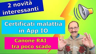 2 importanti aggiornamenti per i certificati di Malattia ed il Canone Rai  Più un cosa [upl. by French]