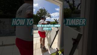 How to Repair Rotted Timber Doorrotten repair door [upl. by Og]