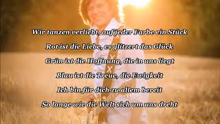 Jürgen Drews  Und ich schenke dir einen Regenbogen Lyrics [upl. by Arhaz]