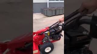 wheeled Lawn Mower With Adjustable Hands [upl. by Einor]