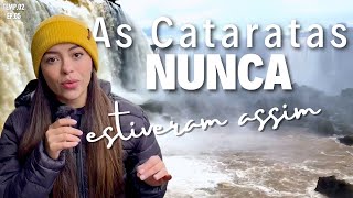 CATARATAS DO IGUAÇU  Valores curiosidades e a maior vazão de água dos últimos tempos [upl. by Mahsih]