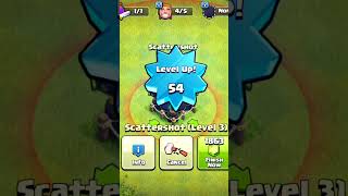 clashofclans Scattershot level 1 to max [upl. by Salba]