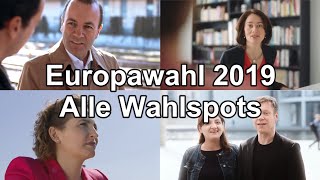 Alle Wahlwerbespots Wahlspots der 41 Parteien in Deutschland zur Europawahl 2019 [upl. by Tuttle]