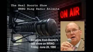 Neal Boortz last show on WRNG Radio 6201980 [upl. by Giardap]