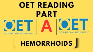 OET Reading Part A Mock Test  Haemorrhoids  Hemorrhoids– Practice Questions with Answers [upl. by Malorie]