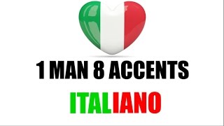 8 Italian Accents  8 Accenti Italiani [upl. by Germain]