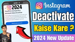 Instagram Account Deactivate kaise kare  Delete Instagram Account [upl. by Hanzelin338]